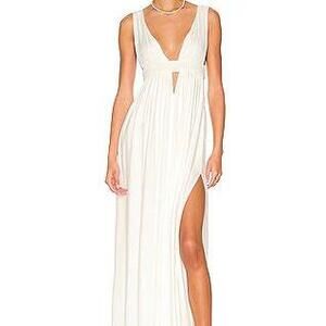 Anjeli Empire Maxi Dress in Ivory